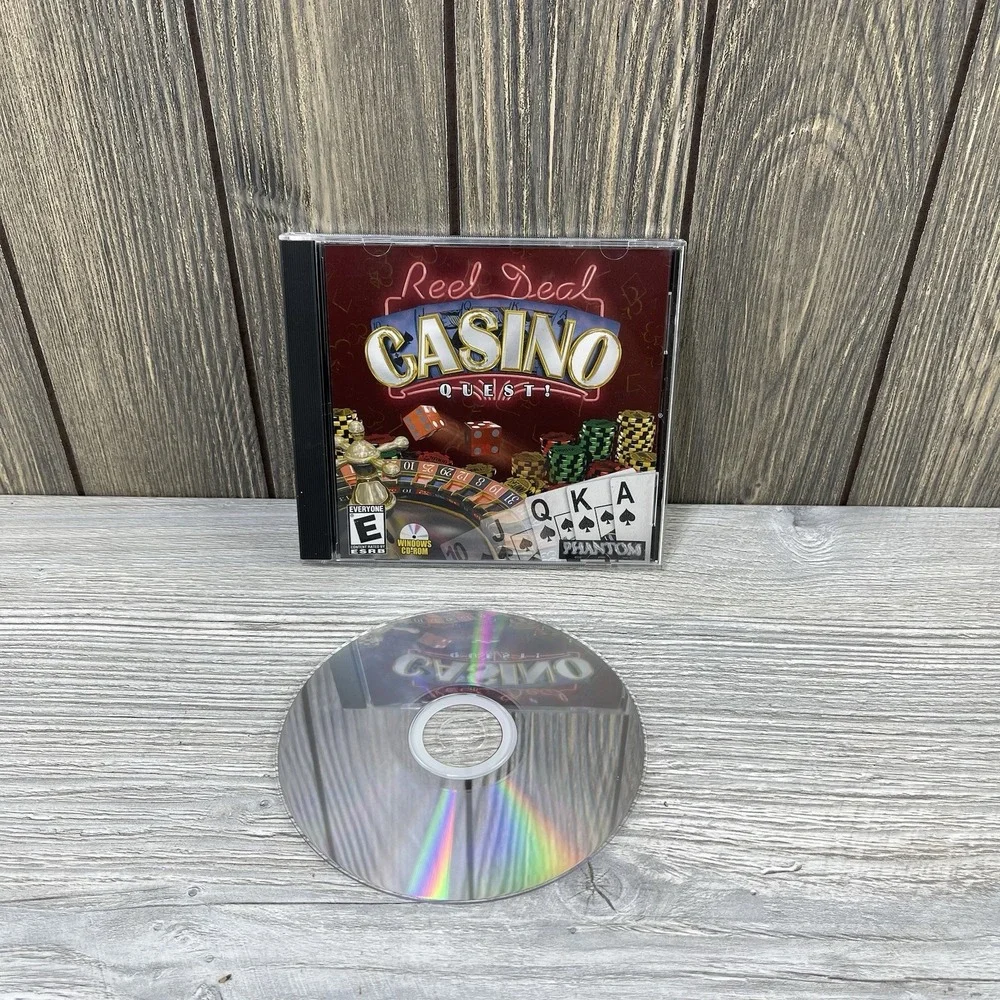 Reel Deal Casino Quest (PC CD ROM, 2002) Complete!  Tested Works - Picture 2 of 12